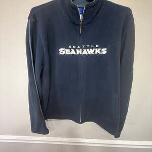 NFL Team Apparel Seattle Seahawks Reebok Full Zip Fleece Jacket Men's 2XL